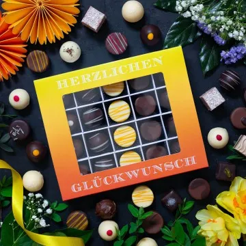 Herzlichen Glückwunsch XL (Pralinen-Mix)