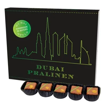 Dubai Pralinen XL (Pralinenbox) - Dubai Schokolade Style Manufaktur Pralinen handmade in Bayern ohne Alkohol aus Edelkakao (240g)