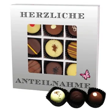 Herzliche Anteilnahme L (Pralinen-Mix)