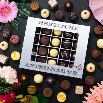 Herzliche Anteilnahme XL (Pralinen-Mix)