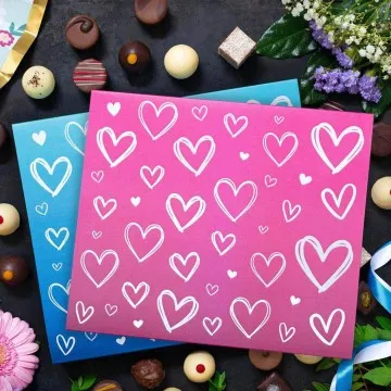 Pink&Blue Hearts 2x XXL (Geschenkkorb)