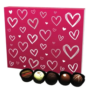 Love Pink XL (Pralinenbox) - Valentinstag Manufaktur Pralinen Geschenk handmade ohne Alkohol aus Edelkakao Schokolade (240g)
