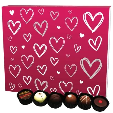 Love Pink XXL (Pralinenbox) - Valentinstag Manufaktur Pralinen Geschenk handmade ohne Alkohol aus Edelkakao Schokolade (360g)