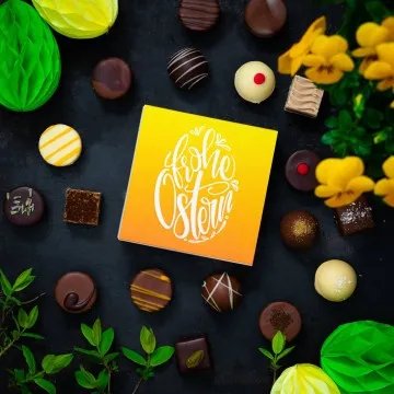 Frohe Ostern Osterei (Pralinen Mix, ohne Alkohol)