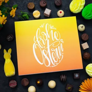 Frohe Ostern Osterei XXL (Pralinen Mix, ohne Alkohol)