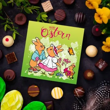 Hasenfamilie L (Pralinen Mix, ohne Alkohol)