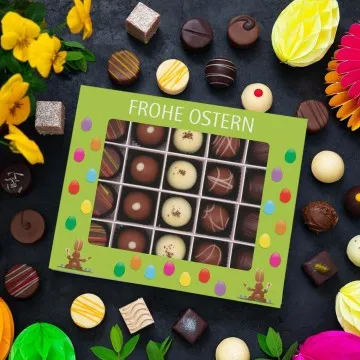 Frohe Ostern grün XL (Pralinen-Mix)