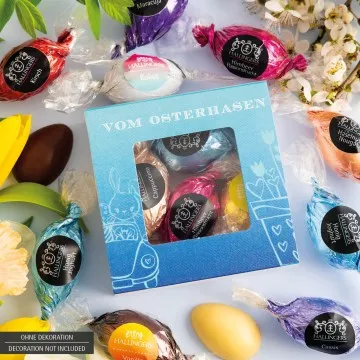 Vom Osterhasen (Pralinen-Ostereier-Mix)