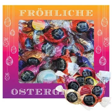Fröhliche Ostergrüße XL (Pralinen-Ostereier-Mix)