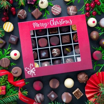 Merry Christmas Rot XL (Pralinen-Mix)