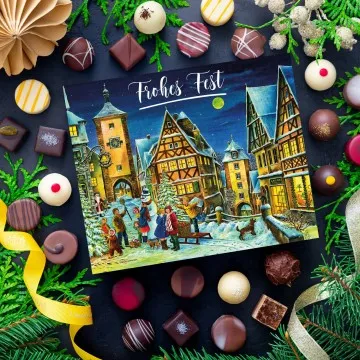 Frohes Fest Snowman Rothenburg XL (Pralinen Mix, ohne Alkohol)