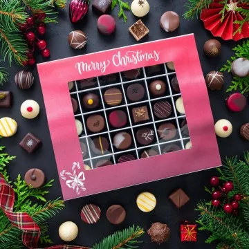 Merry Christmas Rot XXL (Pralinen-Mix)