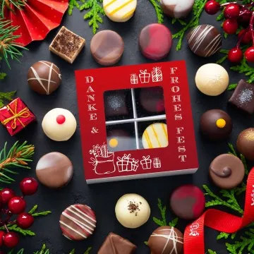 Danke & Frohes Fest (Pralinen-Mix)