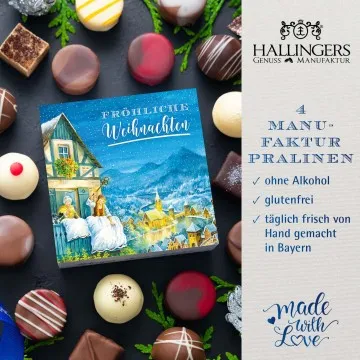 Fröhliche Weihnachten Frau Holle - Pralinen, ohne Alkohol handmade