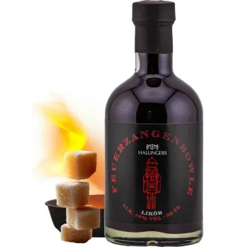 Feuerzangenbowle, Likör 18% vol. (Exklusivflasche) - Premium Weihnachts-Likör zu Weihnachten und im Advent als Geschenk zur Weihnacht (350ml)