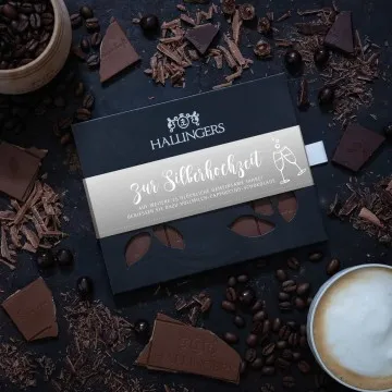 Zur Silberhochzeit - 25 Jahre (Schokoladentafel, Vollmilch)