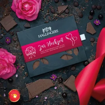Zur Hochzeit Pink (Schokoladentafel, Vollmilch)