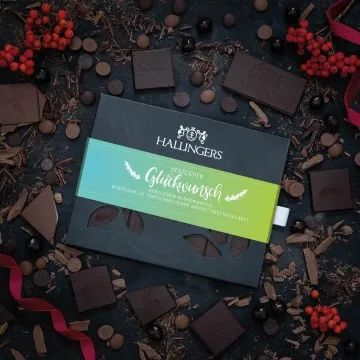 10x Herzlichen Glückwunsch (Schokoladentafel, Zartbitter)