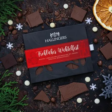 10x Fröhliches Wichtelfest (Schokoladentafel, Vollmilch)