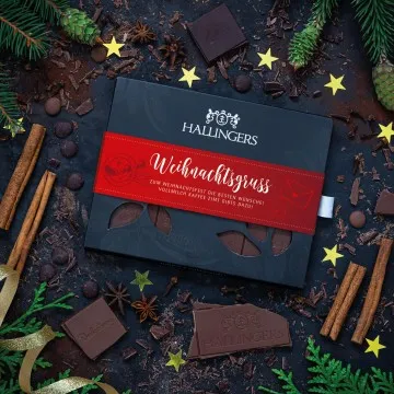 10x Weihnachtsgruß (Schokoladentafel, Vollmilch)