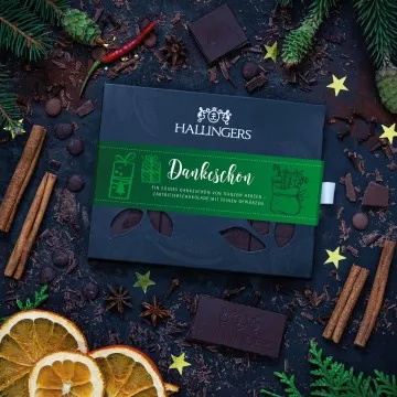 Dankeschön X Mas (Schokoladentafel, Zartbitter)