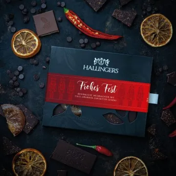 Frohes Fest (Schokoladentafel, Zartbitter)