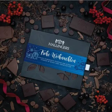 10x Frohe Weihnachten (Schokoladentafel, Zartbitter)