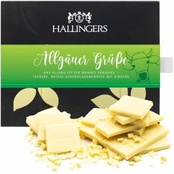 Allgäuer Grüße (Schokoladentafel, weiß)