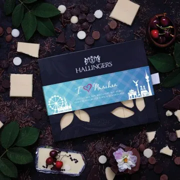 10x I love München (Schokoladentafel, weiß)