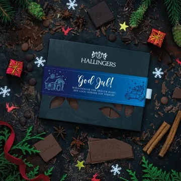 God Jul, blue - Svenska (Schokoladentafel, Vollmilch)