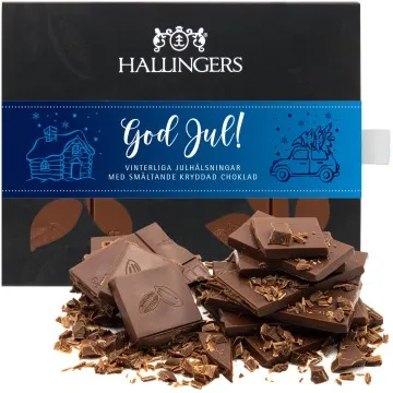 God Jul, blue - Svenska (Schokoladentafel, Vollmilch)