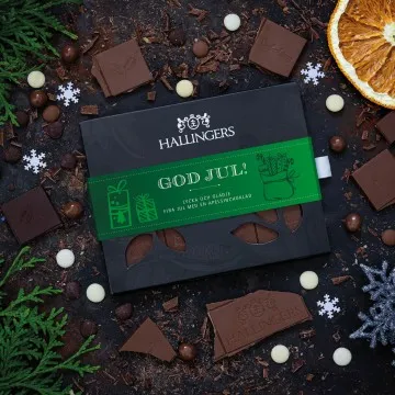 God Jul, green - Svenska (Schokoladentafel, Vollmilch)