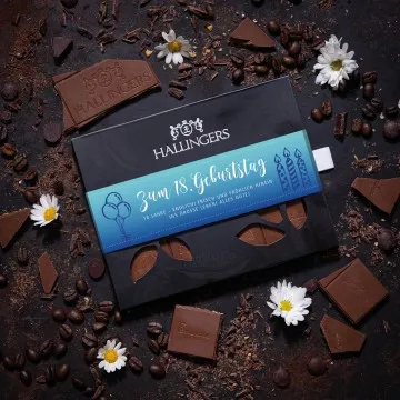 Zum 18. Geburtstag (Schokoladentafel, Vollmilch)