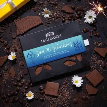 Zum 20. Geburtstag (Schokoladentafel, Vollmilch)