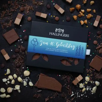 Zum 40. Geburtstag (Schokoladentafel, Vollmilch)
