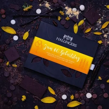 Zum 60. Geburtstag (Schokoladentafel, Zartbitter)