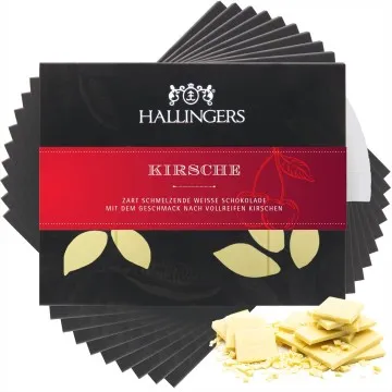 10x Kirsche (Schokoladentafel, weiß)