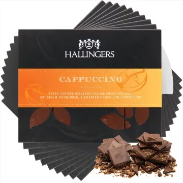 10x Cappuccino (Schokoladentafel, Vollmilch)