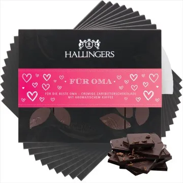 10x Für Oma (Schokoladentafel, Zartbitter)