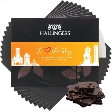 10x I love Landsberg - Zartbitter (Schokoladentafel, Zartbitter)