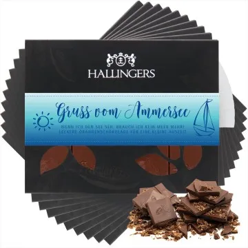 10x Gruß vom Ammersee (Schokoladentafel, Vollmilch)