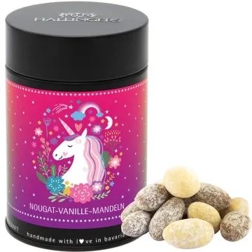 Einhorn (Nougat-Vanille-Mandeln)