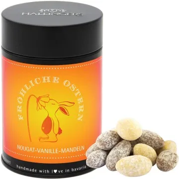 Fröhliche Ostern (Nougat-Vanille-Mandeln)