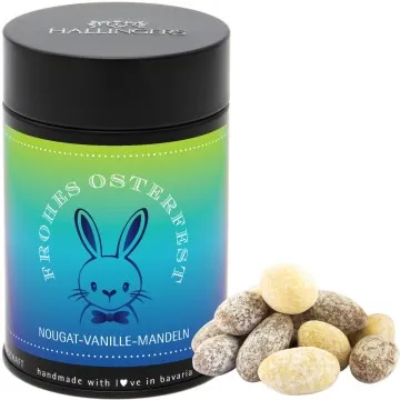 Frohes Osterfest (Nougat-Vanille-Mandeln)