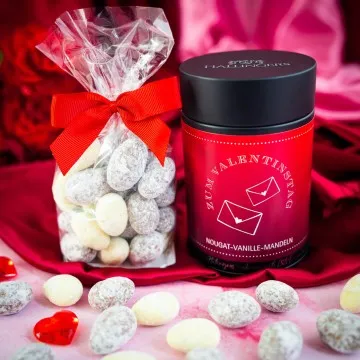 Zum Valentinstag (Nougat-Vanille-Mandeln)