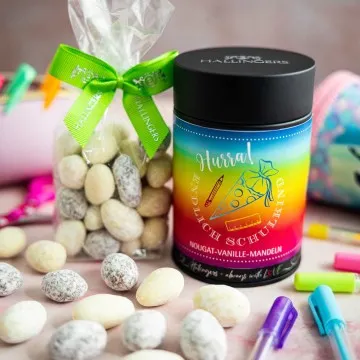 Hurra! Endlich Schulkind (Nougat-Vanille-Mandeln)