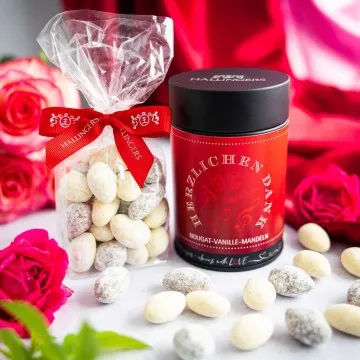 Herzlichen Dank Schule (Nougat-Vanille-Mandeln)