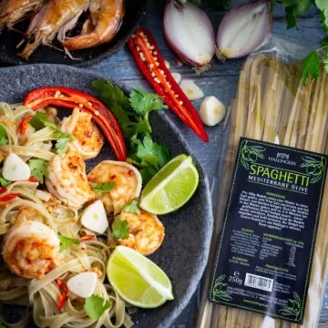 Spaghetti Olive (Italienische Pasta)