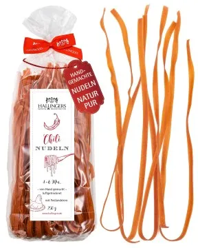 Chili Nudeln - Edel-Pasta, aus Hartweizengries