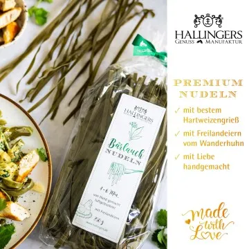 Bärlauch Nudeln - Edel-Pasta, aus Hartweizengries